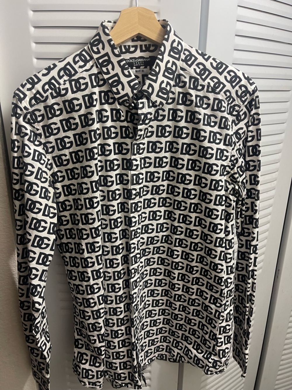 Dolce & Gabanna D&G monogram dress shirt